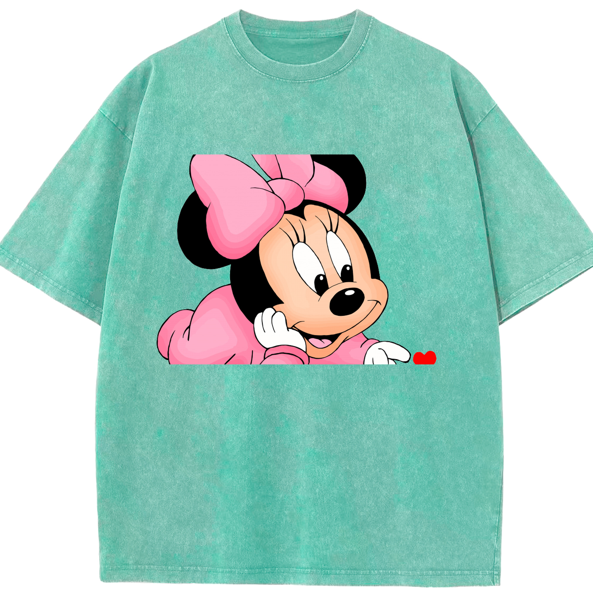 （画像用） ミッキーマウス Mickey Mouse 綿100% ヴィンテージ風 半袖Tシャツ（フロントプリント）
